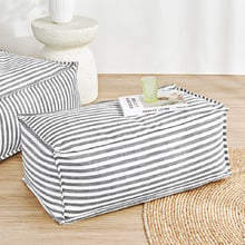 Oscar Faux Linen Ottoman Bean Bag Cover